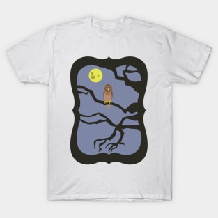 Spooky Halloween Owl T-Shirt